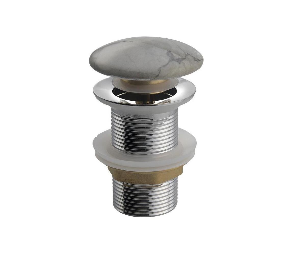 Sapho - Umyvadlová výpusť Click-Clack DALMA pr. 6,7 cm grigio MM713