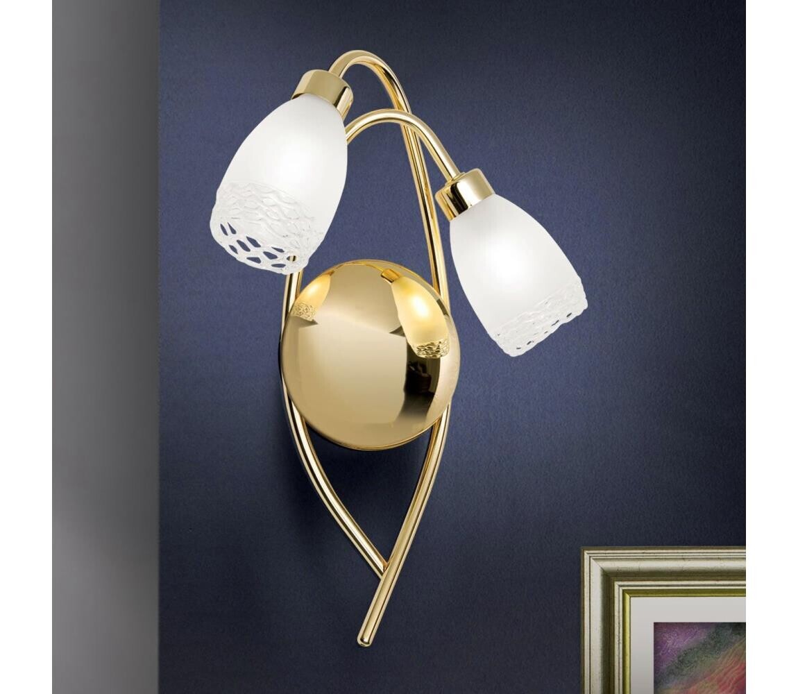 Orion - Nástěnné svítidlo CARLA 2xG9/28W/230V zlatá WA 2-1149/2 MS