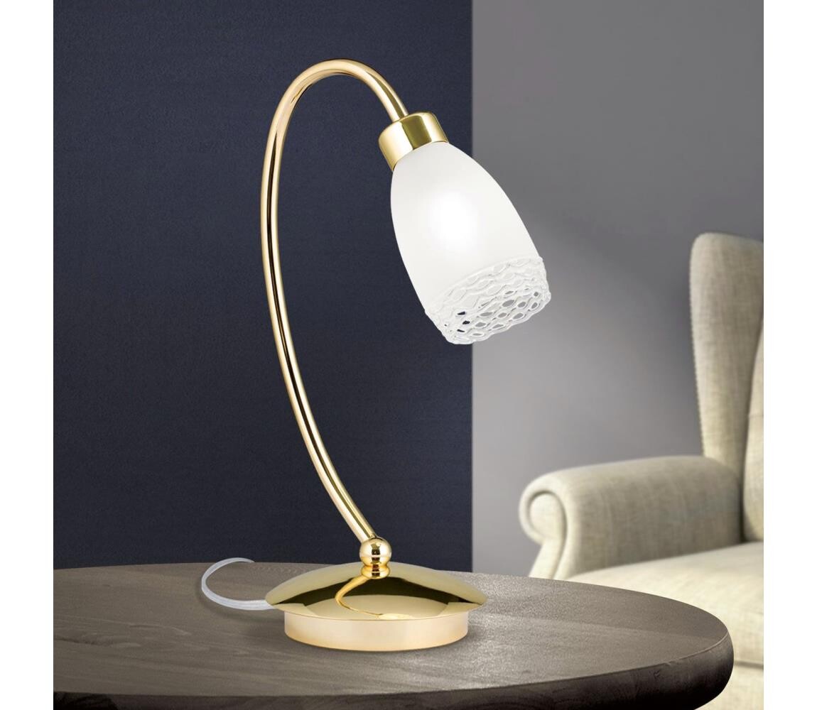 Orion - Stolní lampa CARLA 1xG9/28W/230V zlatá LA 4-1062/1 MS