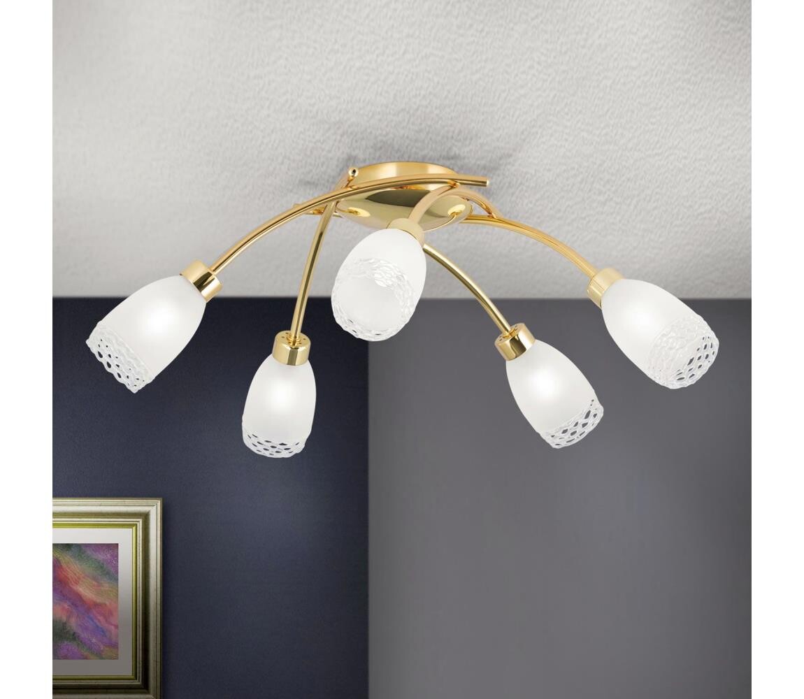 Orion - Přisazený lustr CARLA 5xG9/28W/230V zlatá DL 7-482/5 MS