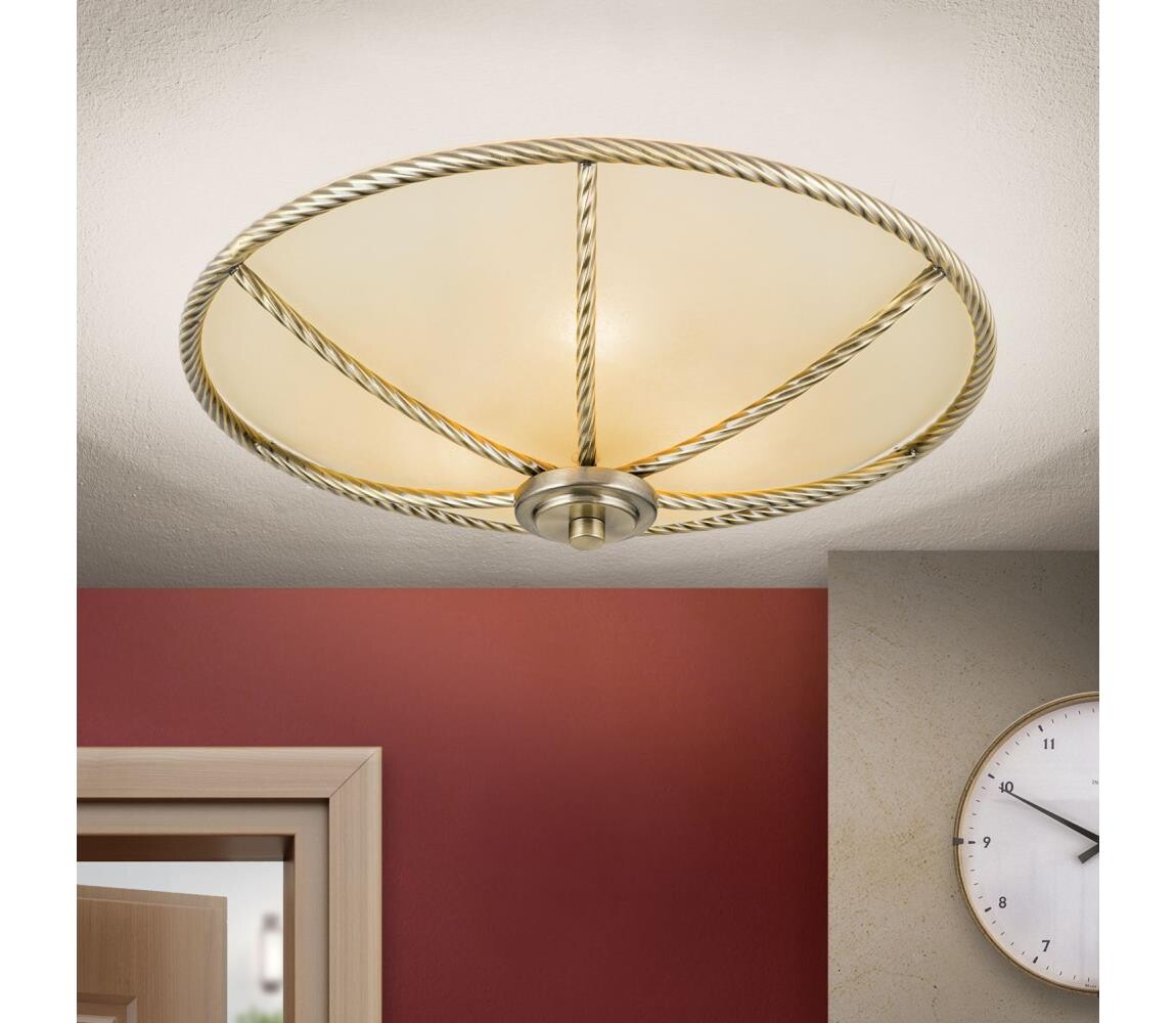 Orion - Stropní svítidlo MAURO 3xE27/60W/230V pr. 42 cm bronz DL 7-567/42 Patina