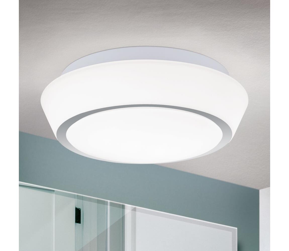 Orion - Koupelnové stropní svítidlo TENA 2xE27/60W/230V pr. 30 cm IP44 bílá DL 7-590/30 chrom/opal