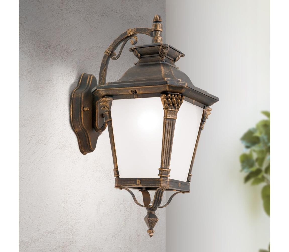 Orion - Venkovní nástěnná lampa AIKO 1xE27/60W/230V IP23 bronz/patina AL 11-1138/1 Patina/abwärts