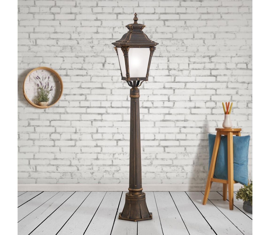 Orion - Venkovní lampa AIKO 1xE27/60W/230V 115 cm IP23 bronz/patina AL 11-1140/1 Patina