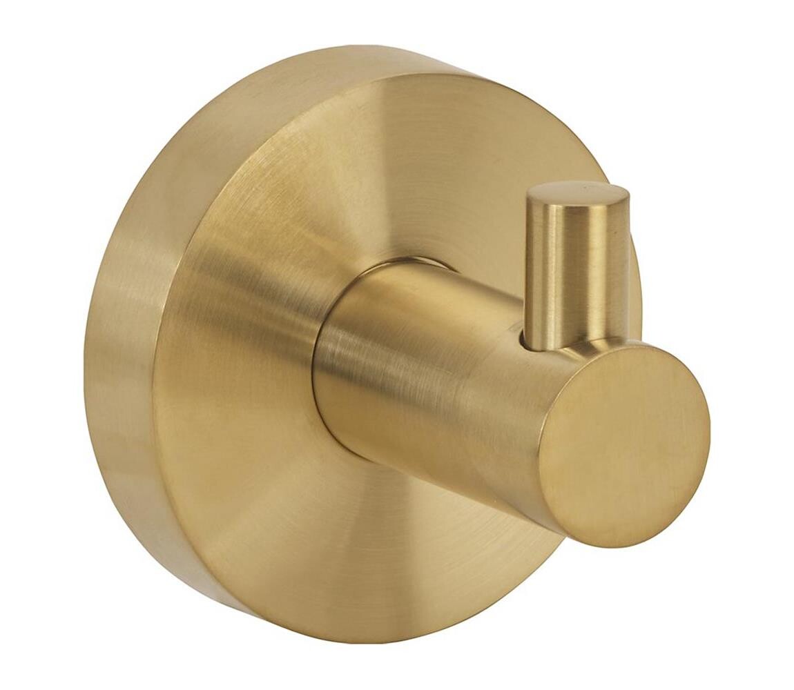 Sapho - Nástěnný háček X-ROUND 5,5x5 cm zlatá XR205GB