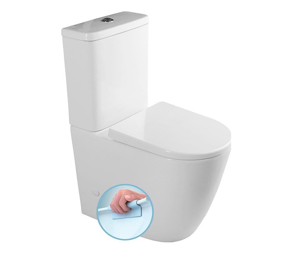 Sapho - WC kombi TURKU spodní/zadní odpad keramika/bílá PC104WR