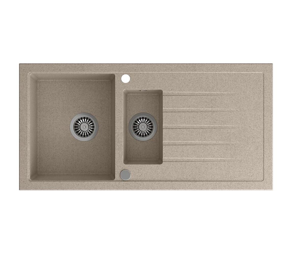 Sapho - Kuchyňský dřez 100x50 cm granit/béžová GR1332