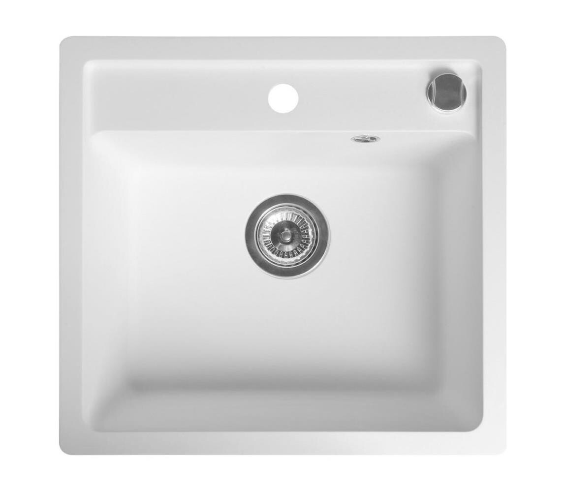 Sapho - Kuchyňský dřez 53x50 cm granit/bílá GR1031