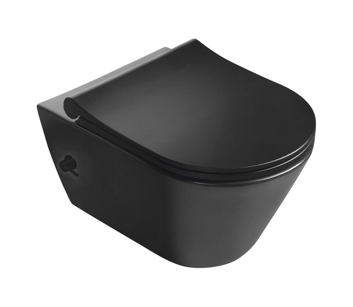 Sapho - Závěsné WC s bidetovou sprškou keramika/matná černá 100315-110