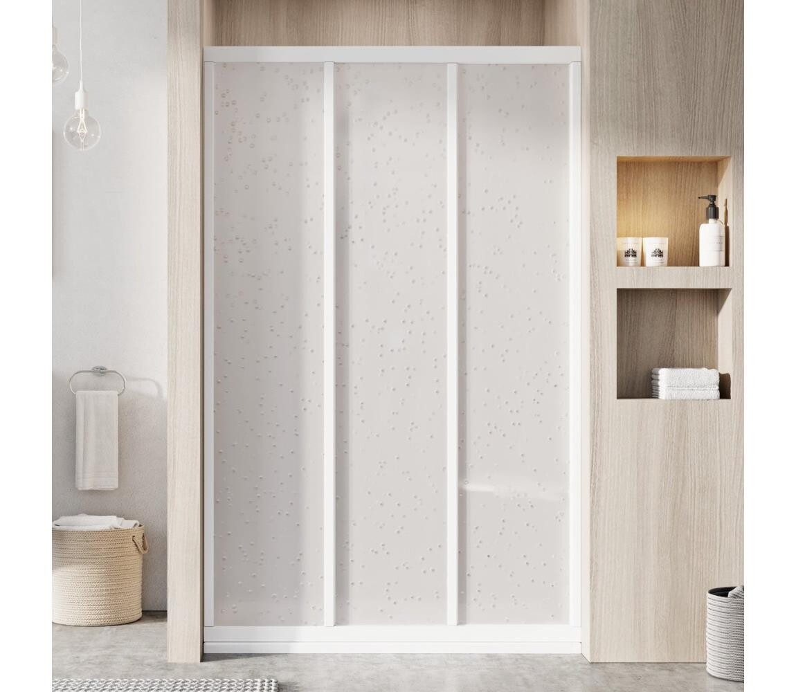 Ravak 00VG01R211 - Sprchové dveře třídílné SUPERNOVA 120x198 cm bílá 00VG01R211