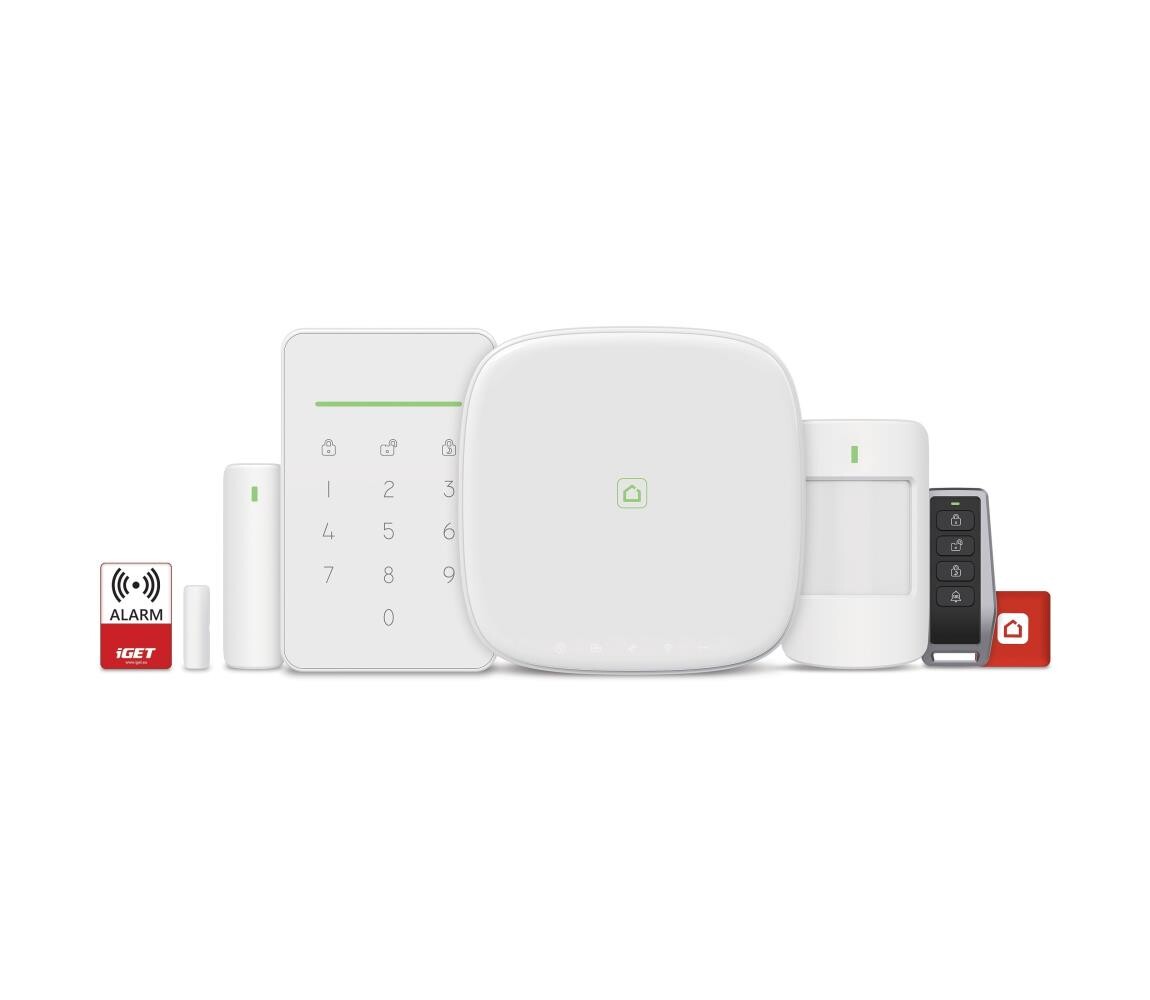 iGET 75020652 -Inteligentní bezdr zabezpečovací systém 4G LTE/WiFi/Ethernet/GSM 75020652