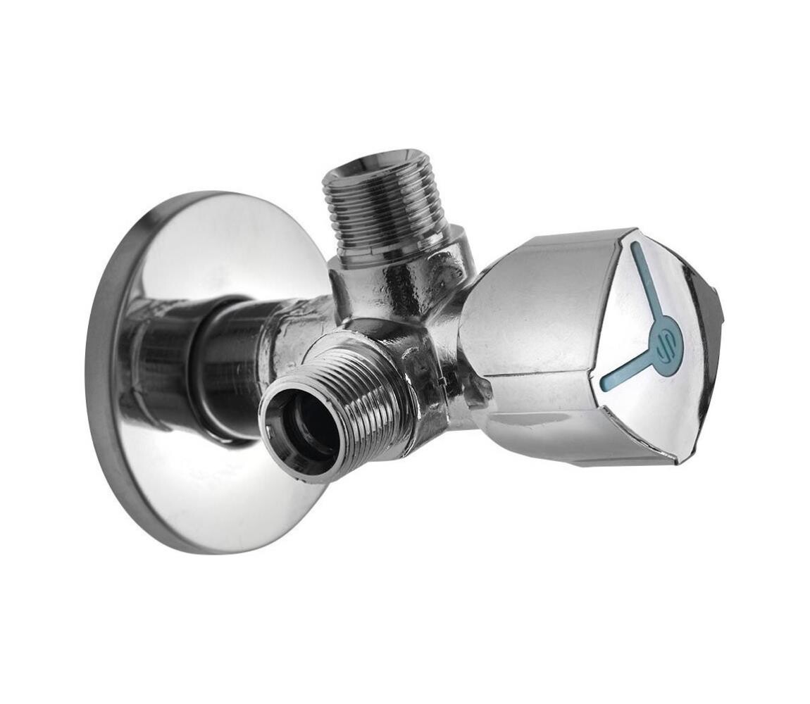 Arco - Rohový l kombinovaný se dvěma vývody A-80 lesklý chrom CQ4102