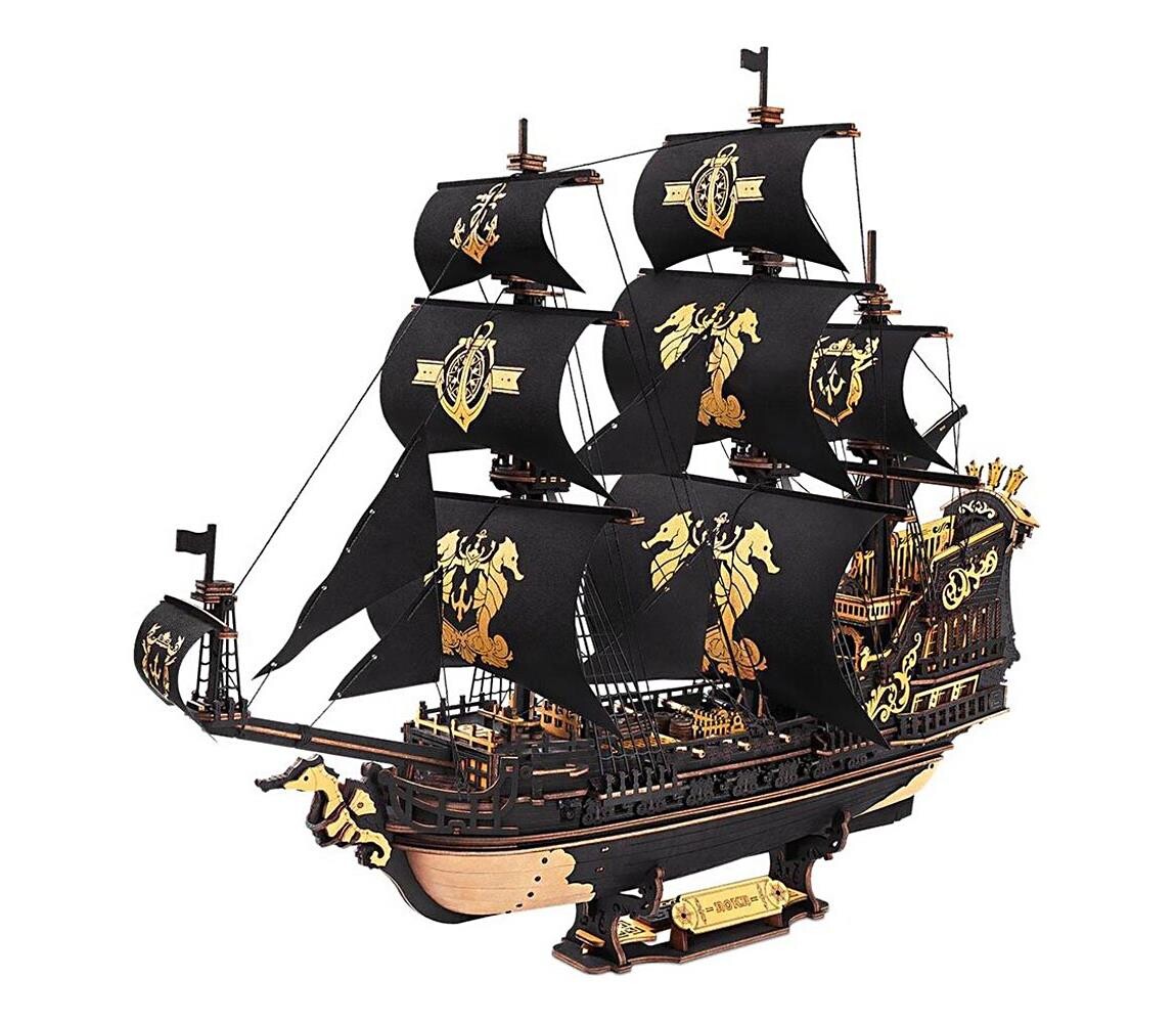 RoboTime - 3D mechanická skládačka Plachetnice Mořský koník MCB02