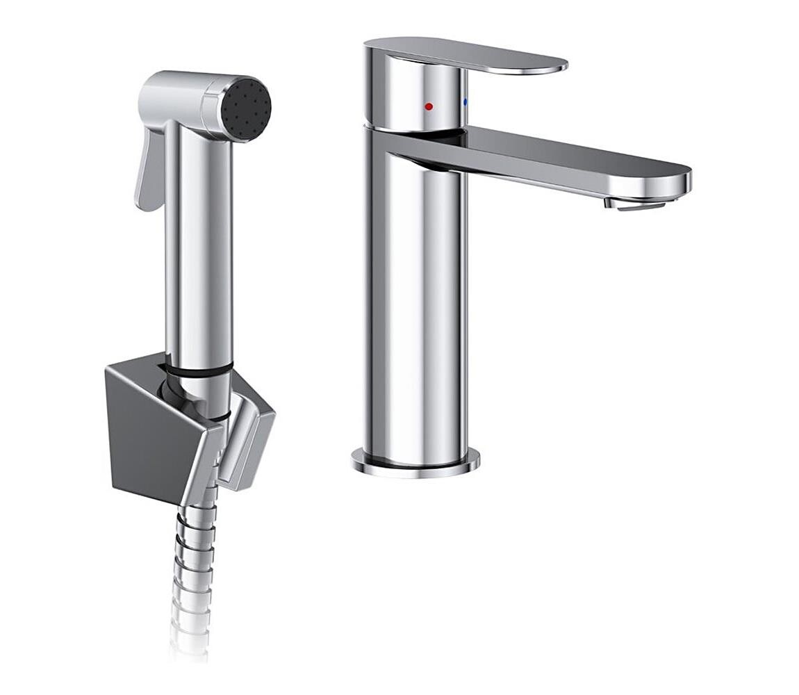 Ravak X070450 - Umyvadlová baterie s bidetovou sprškou CHROME lesklý chrom X070450