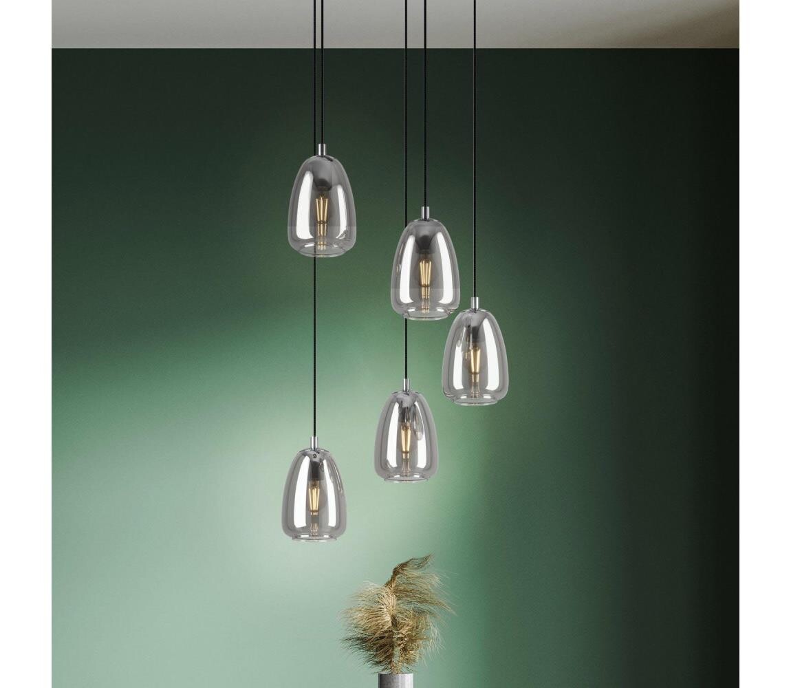 Eglo 98617 - Lustr na lanku ALOBRASE 5xE27/40W/230V 98617