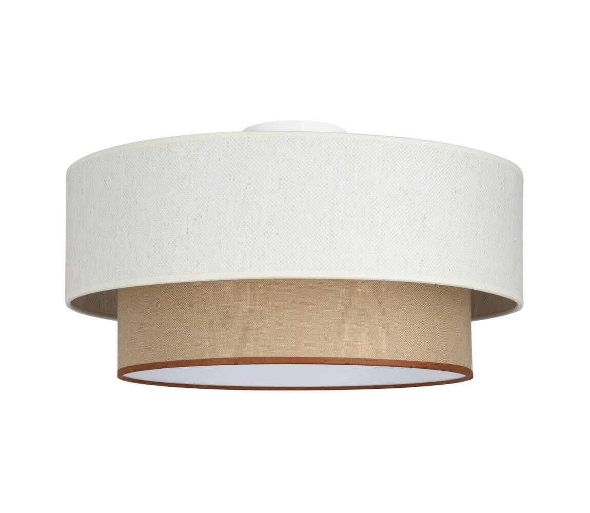 Stropní svítidlo NATIA 1xE27/60W/230V bílá/hnědá H0235