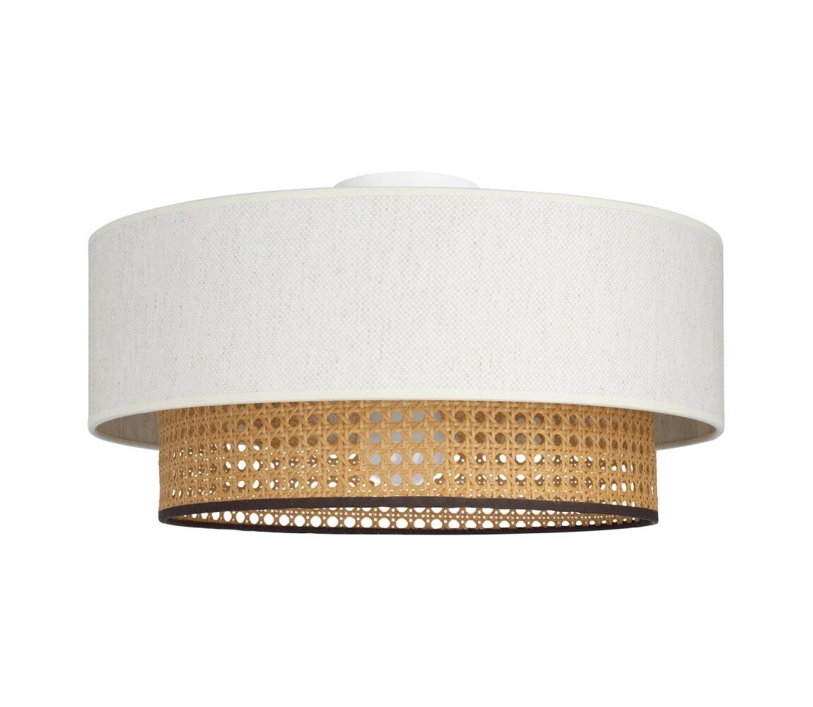 Stropní svítidlo NATIA 1xE27/60W/230V bílá/hnědá H0238