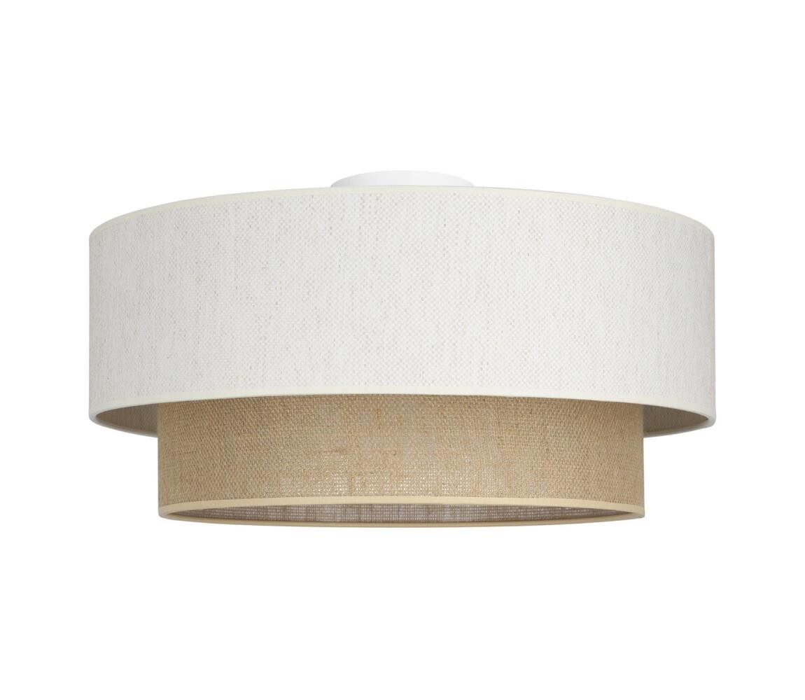 Stropní svítidlo NATIA 1xE27/60W/230V bílá/hnědá H0241