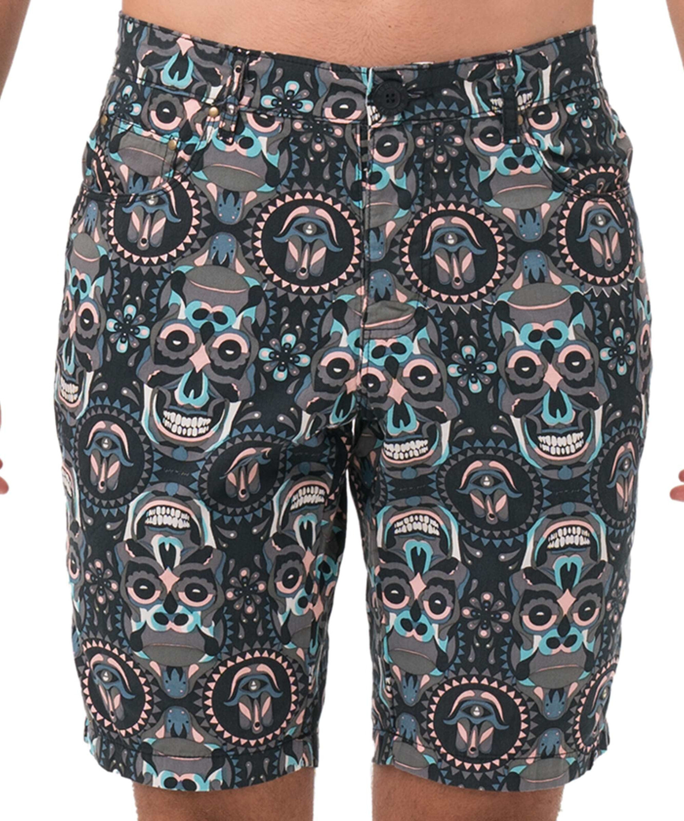Pánské kraťasy 69SLAM SKULL KONG (MWFKOG-GY) 32