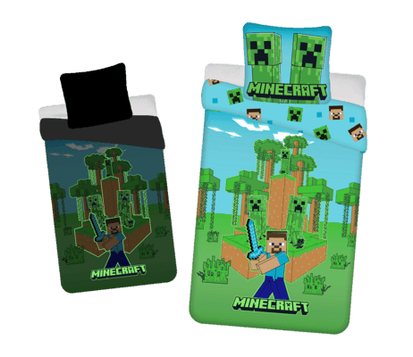 Jerry Fabrics Bavlněné povlečení 140x200 + 70x90 cm - Minecraft 