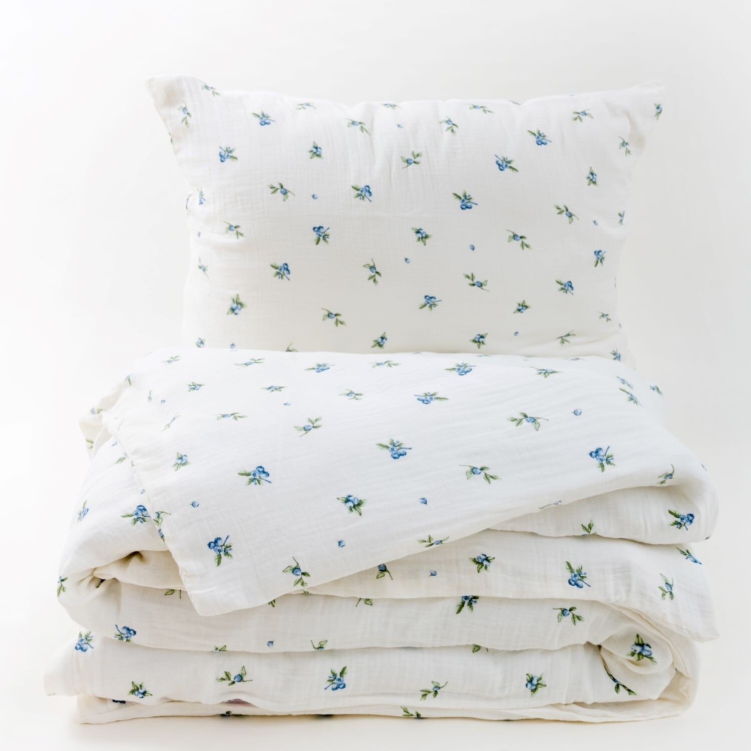 Matex Mušelínové povlečení 140x200 + 70x90 cm - Borůvky