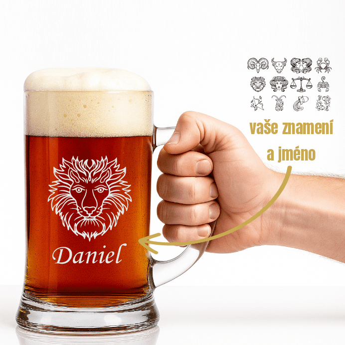 Dekorant Pivní tuplák se znamením zvěrokruhu 1000 ml 1KS