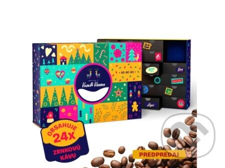 Kávový adventný kalendár FAREBNÝ 24x40g - Cafepoint