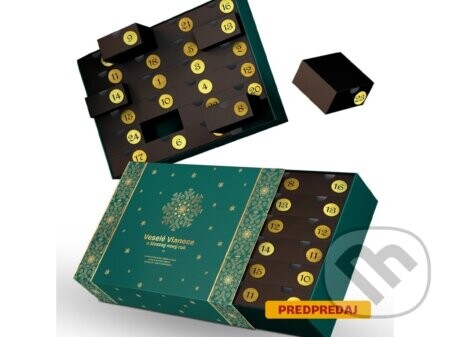 Adventný kalendár káva&čaj&čokoláda ELEGANT - Cafepoint