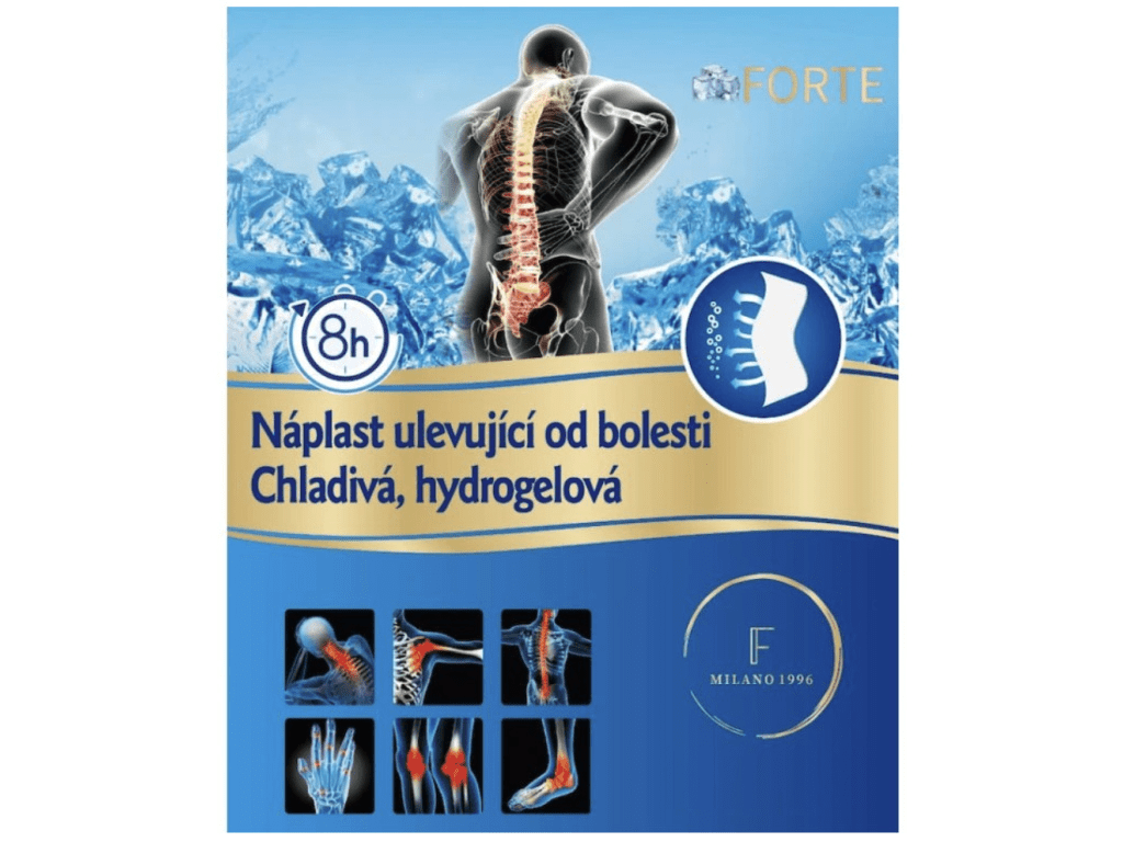 FORTE Náplast ulevující od bolesti chladivá, hydrogelová - 2 ks
