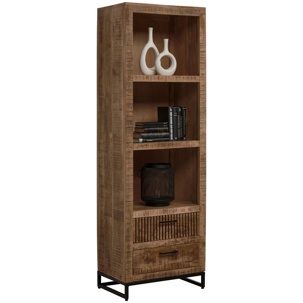 Carryhome REGÁL, přírodní barvy, mangové dřevo, 60/180/40 cm