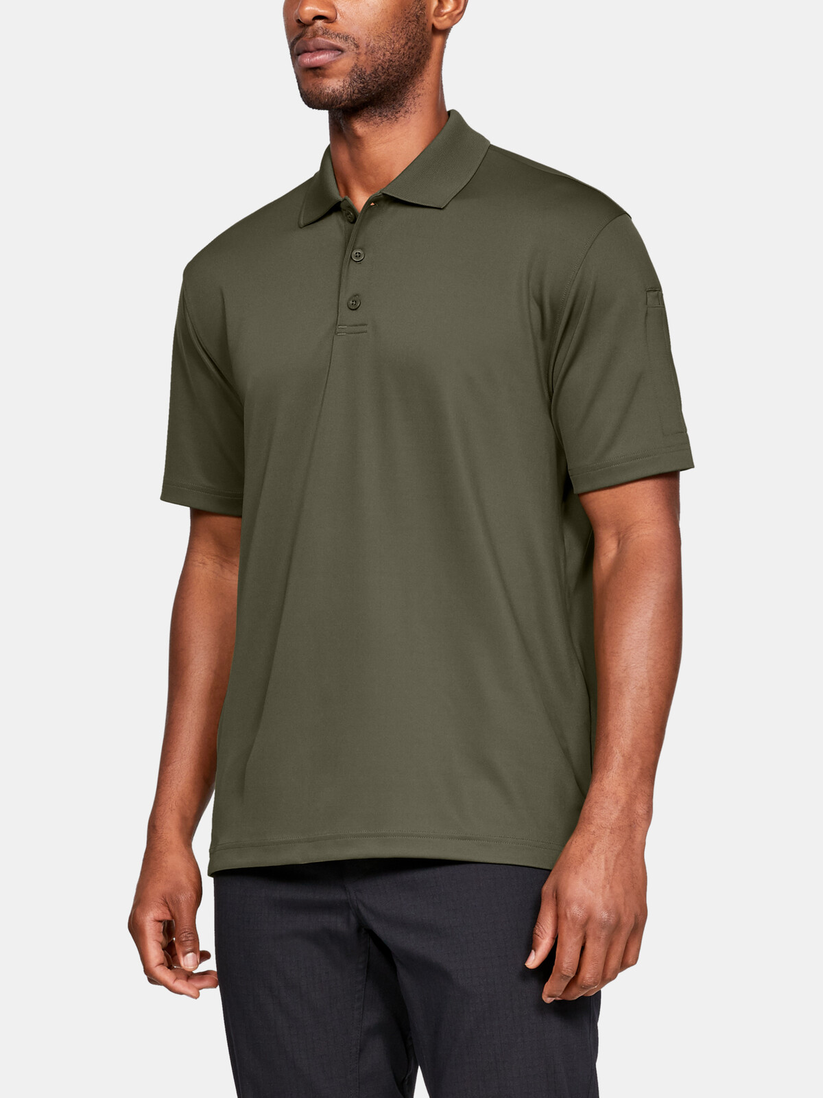 Under Armour Triko TAC PERFORMANCE POLO-GRN - Pánské