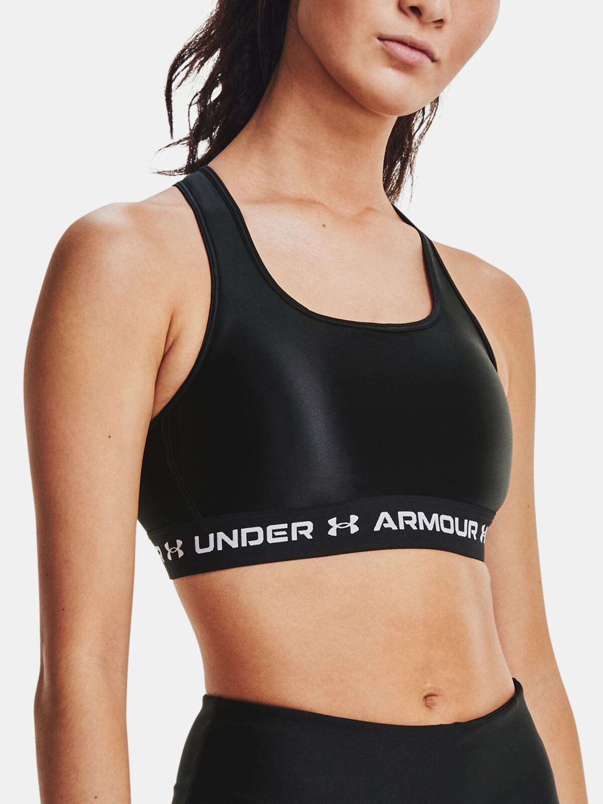 Under Armour Podprsenka Crossback Matte/Shine-BLK - Dámské