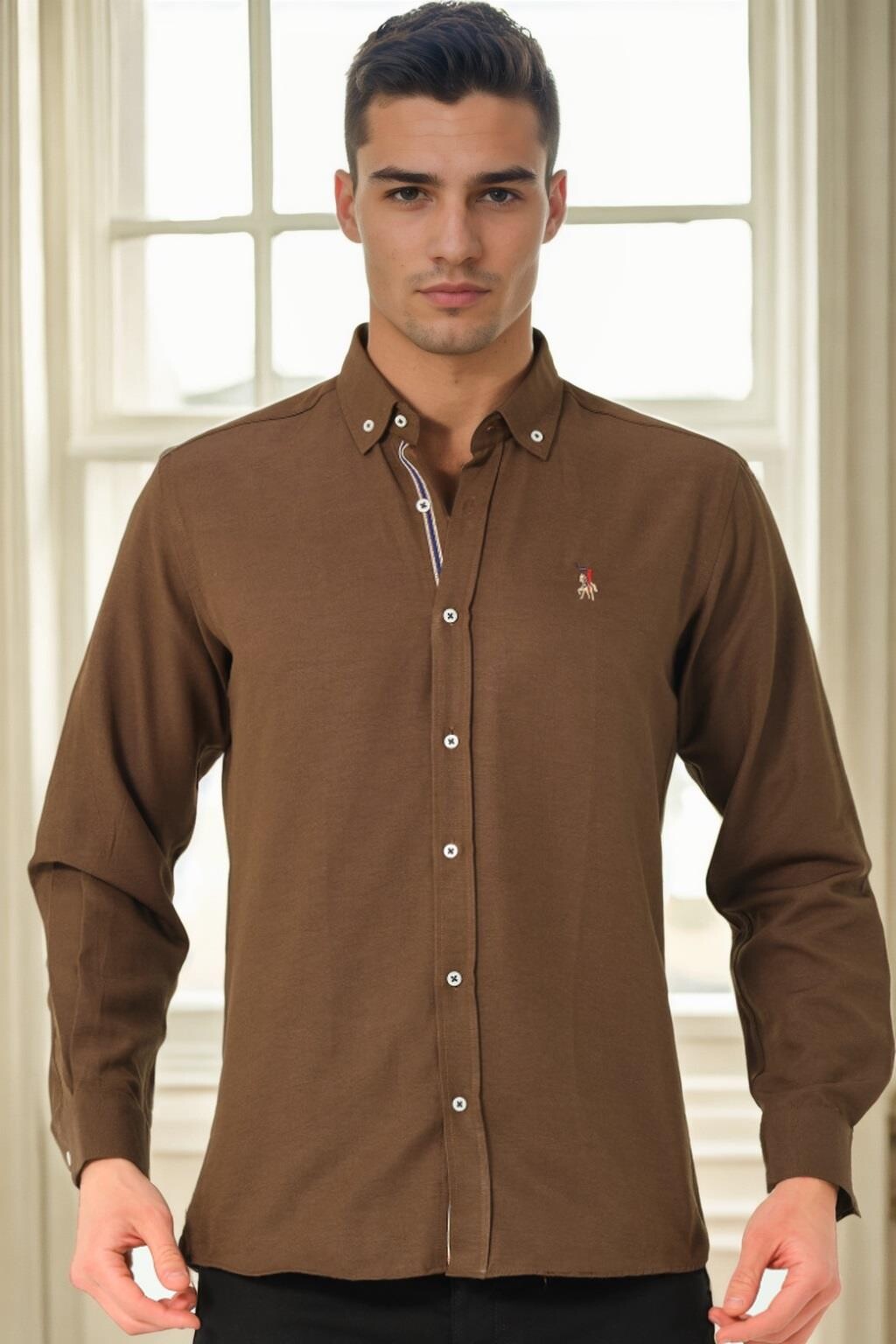 G974 DEWBERRY MEN'S SHIRT-EARTH