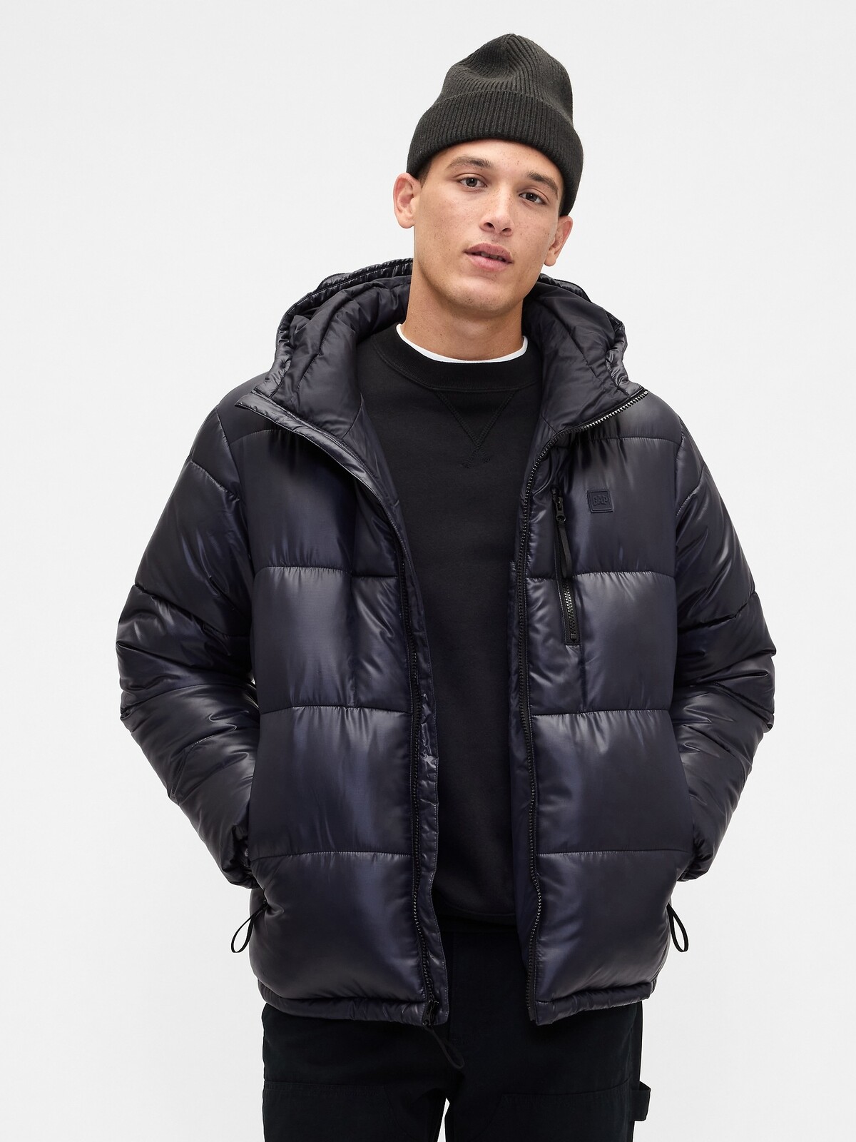 GAP Prošívaná oversize bunda Heavyweight - Pánské