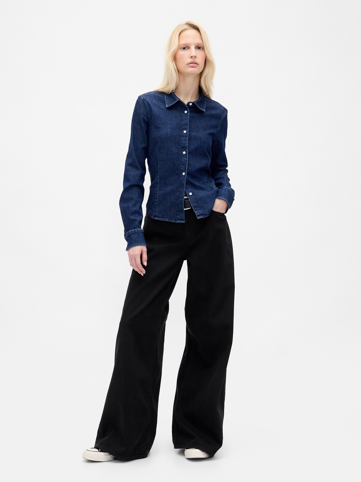 GAP Džíny Low Slung UltraSoft Extra Baggy - Dámské