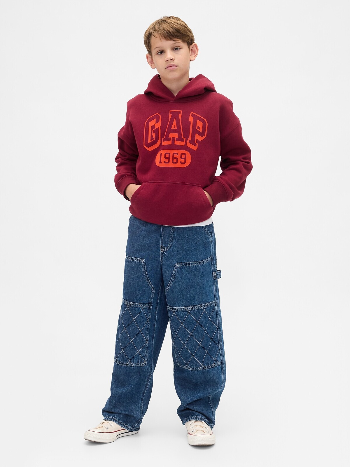 GAP Dětské džíny Easy Baggy Carpenter - Kluci