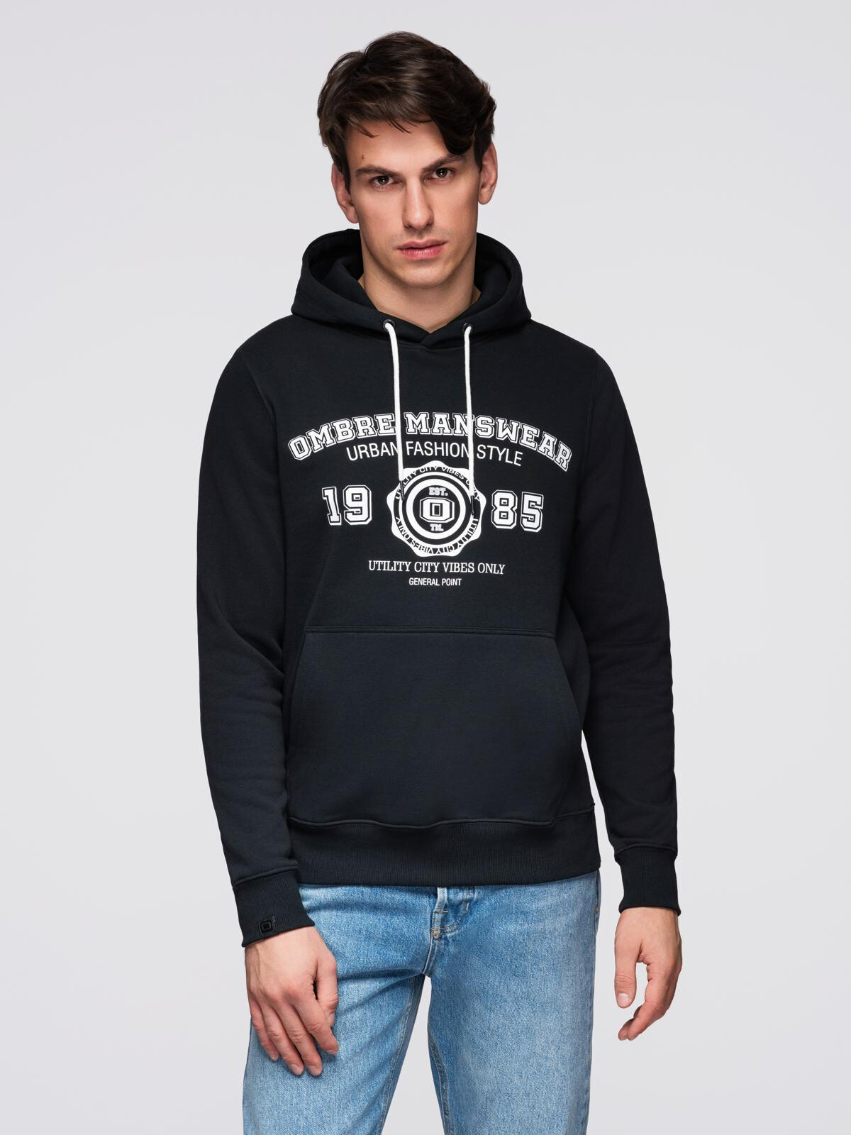 Ombre Men's hooded sweatshirt with graphics