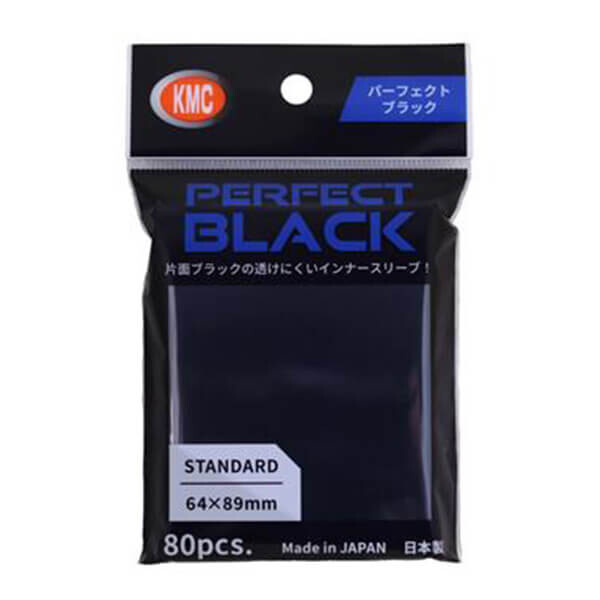 Obaly na karty KMC Standard Sleeves - Perfect Size Black - 100 ks