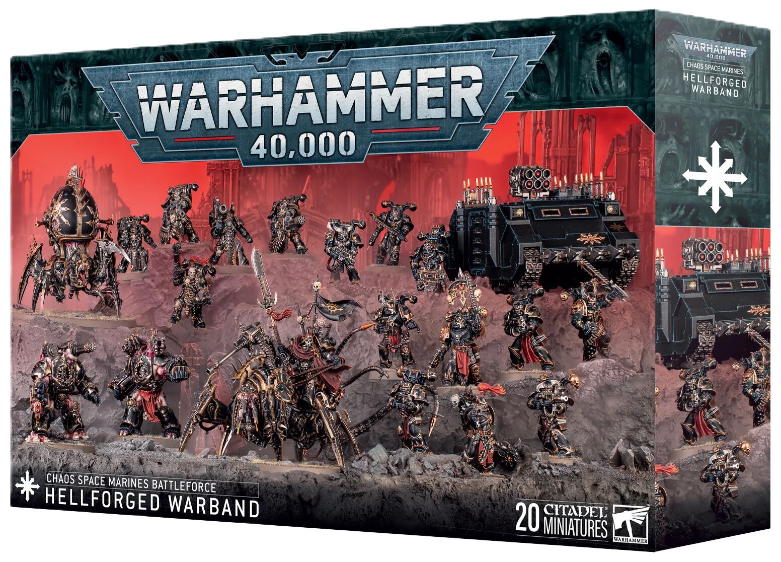 Games Workshop Warhammer 40000: Chaos Space Marines Battleforce: Hellforged Warband