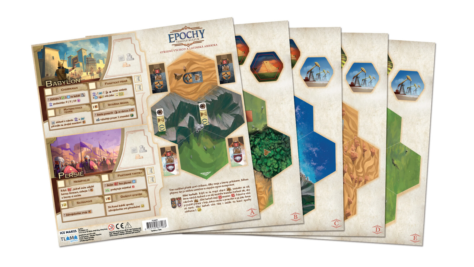 TLAMA games Epochy: Vzestup kultur - Střední východ a Jižní Amerika rozšíření