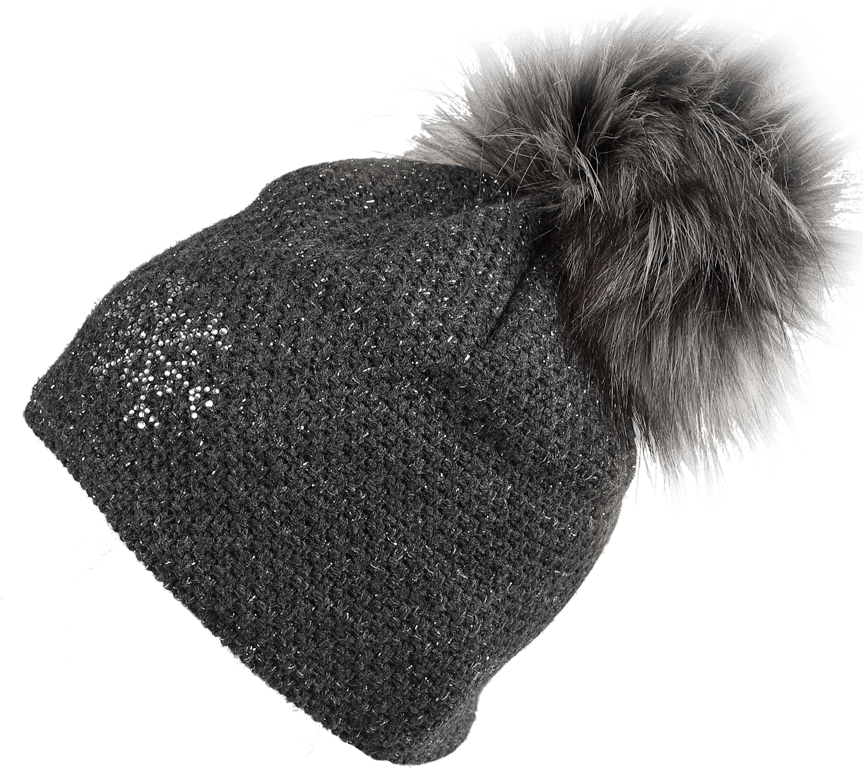 Dámská zimní čepice sherpa pham tmavě šedá uni