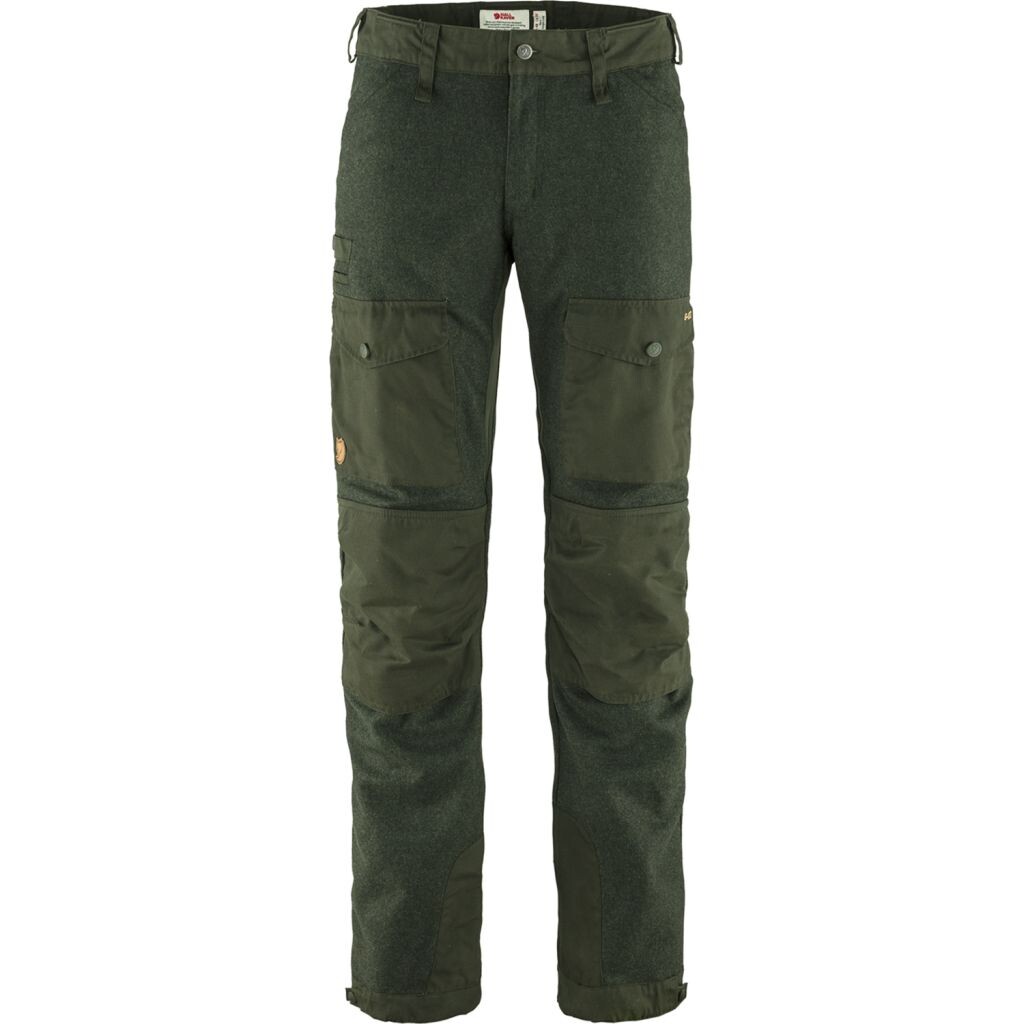 FJÄLLRÄVEN Värmland Wool Trousers M, Deep Forest velikost: 50