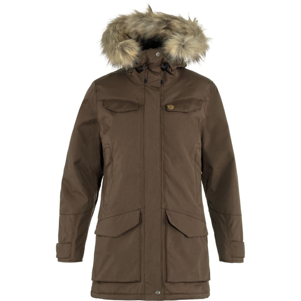 FJÄLLRÄVEN Nuuk Parka W, Dark Oak velikost: M