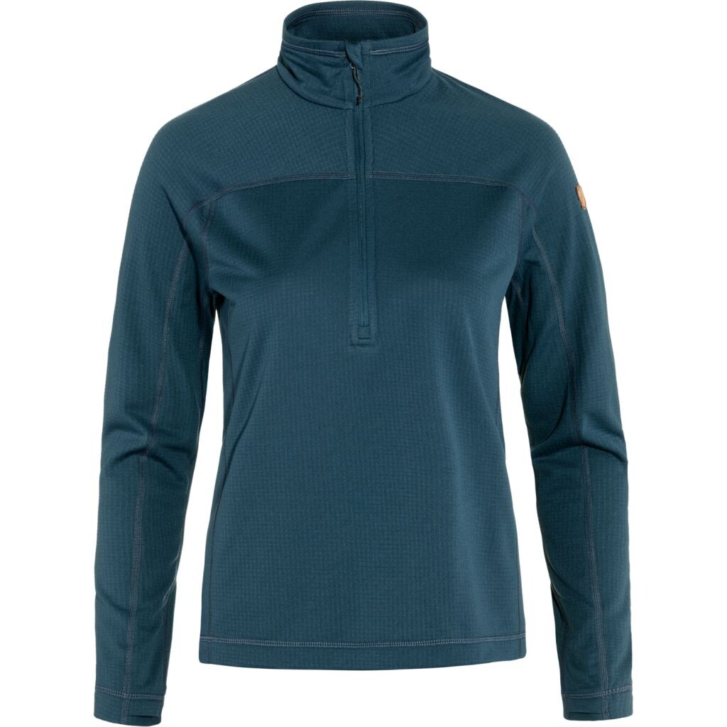 FJÄLLRÄVEN Abisko Lite Fleece Half Zip W, Indigo Blue velikost: S