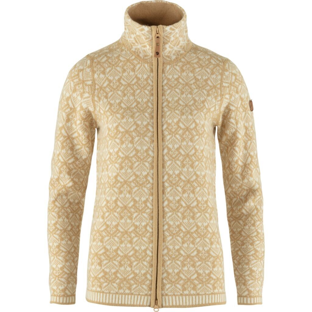 FJÄLLRÄVEN Snow Cardigan W, Dune Beige velikost: M