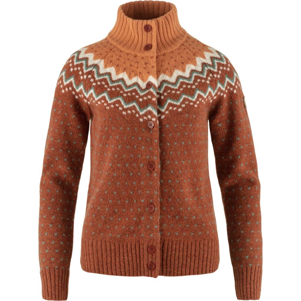 FJÄLLRÄVEN Övik Knit Cardigan W, Autumn Leaf-Desert Brown velikost: S