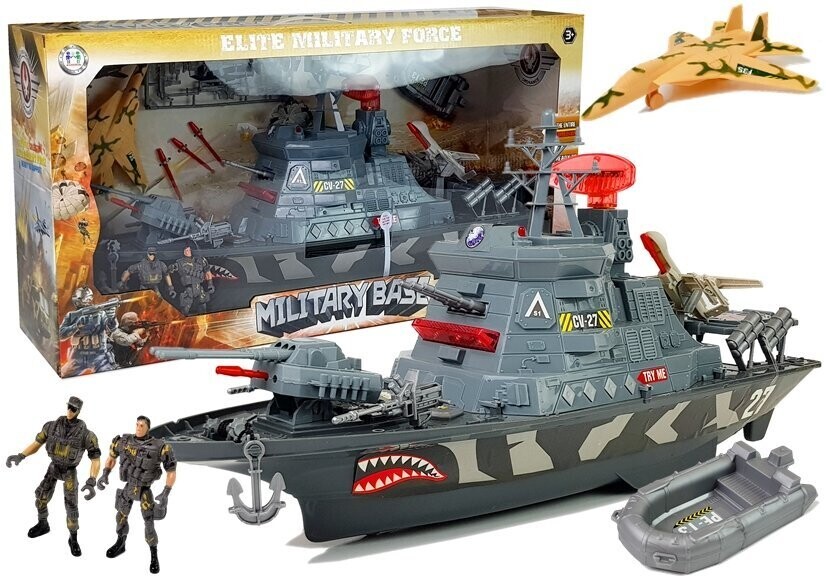 mamido Velká vojenská loď se zvukovými a svítícími efekty