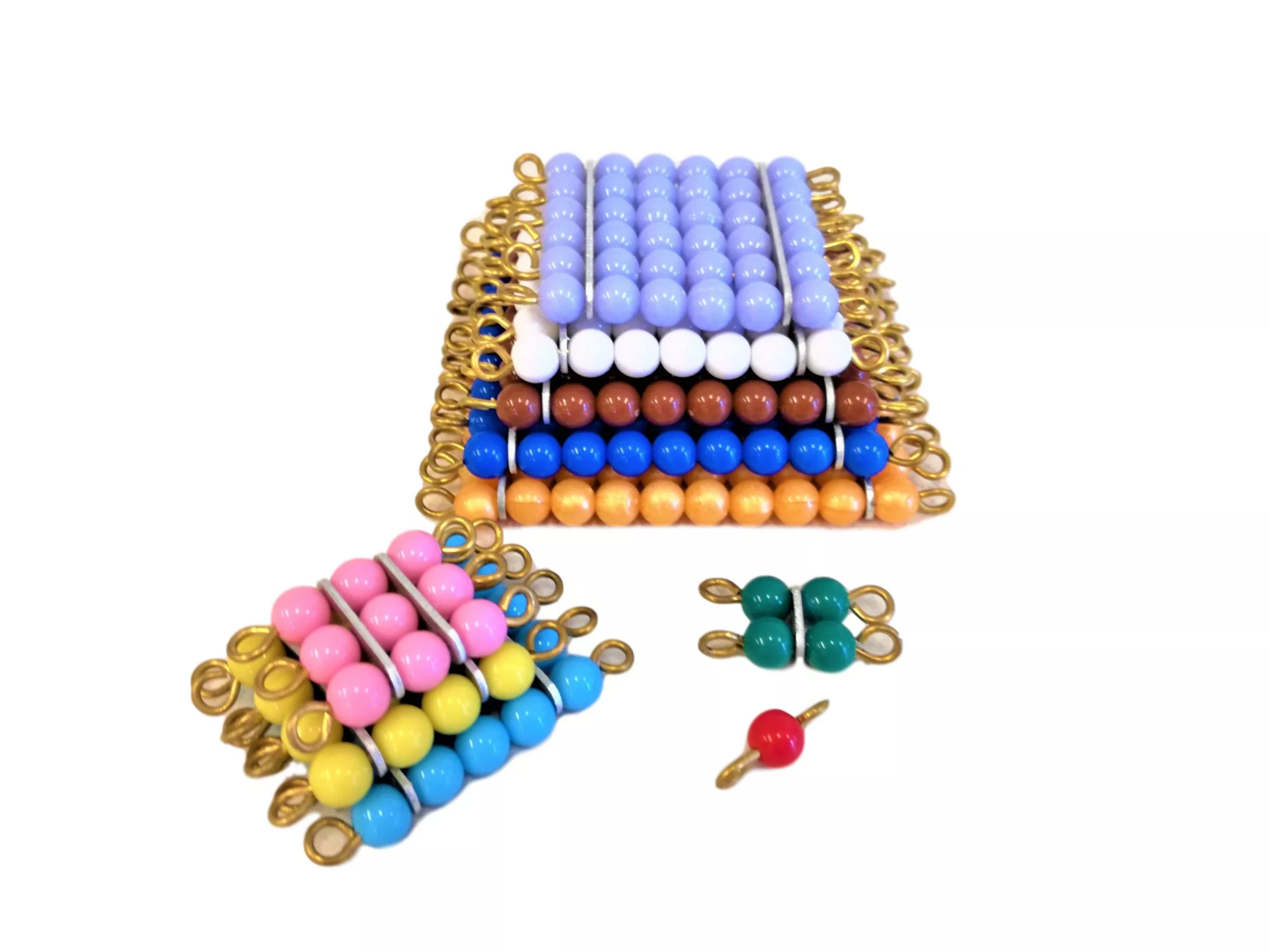 Moyo Montessori Moyo Montessori Perlové čtverce (barevné)