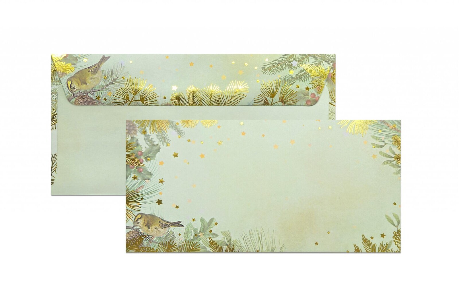 Galeria Papieru Sada přání s obálkou - 5x obálka DL, 5x přání, vánoční motiv, 10 ks