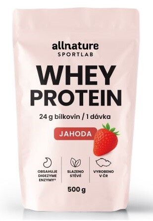 Allnature Sportlab WHEY protein jahoda 500 g